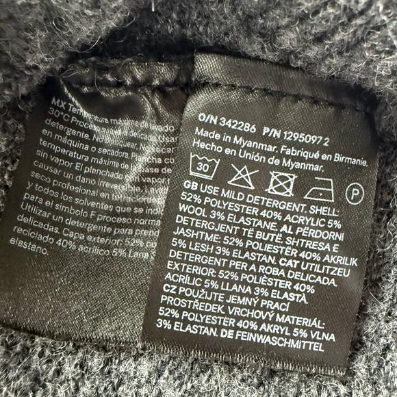 H&M Turtleneck Sweater Soft-Knit Loose-Fit Dark Gray Melange Size S - Picture 10 of 10